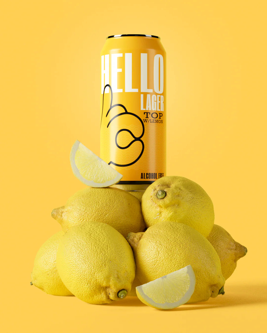 Hello Lager - Top w/Lemon - 0.5% Alcohol Free Functional Lager