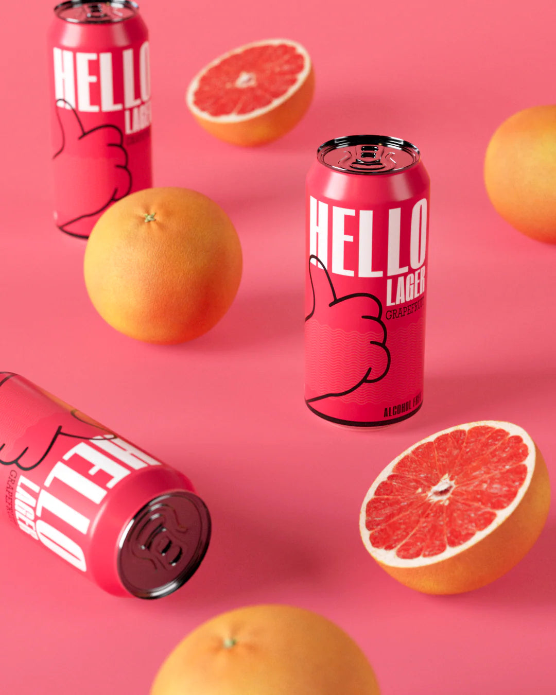 Hello Lager - Grapefruit - 0.5% Alcohol Free Functional Lager