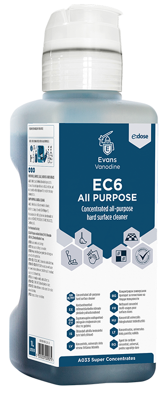 Evans E:Dose EC6 All-Purpose - Hard Surface Cleaner (1ltr)