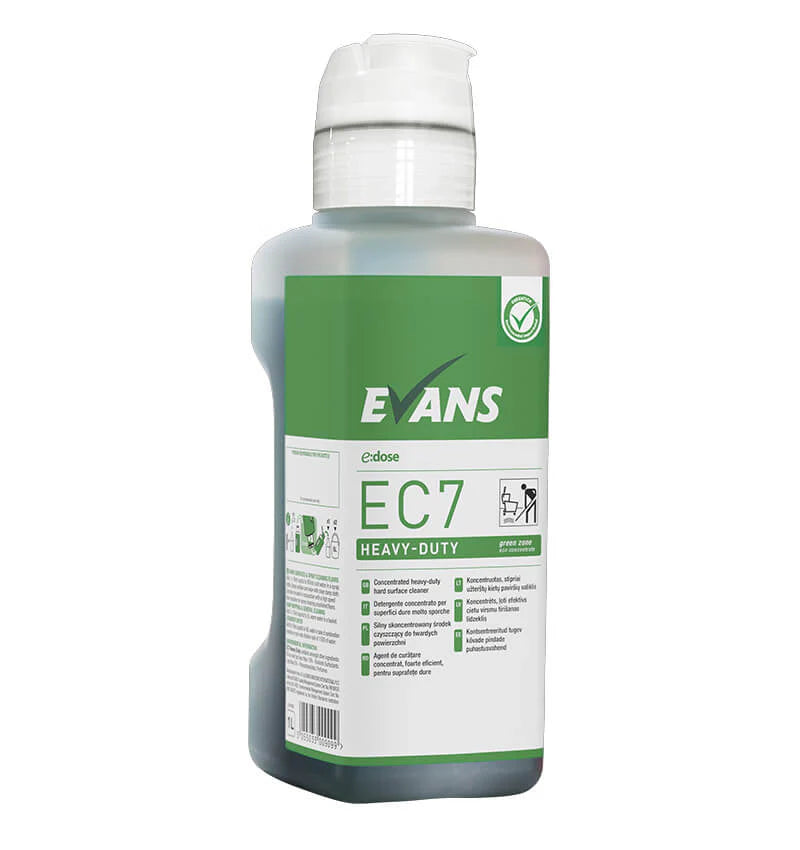 Evans E:Dose EC7 Heavy Duty - Heavy Duty Hard Surface Cleaner (1ltr)