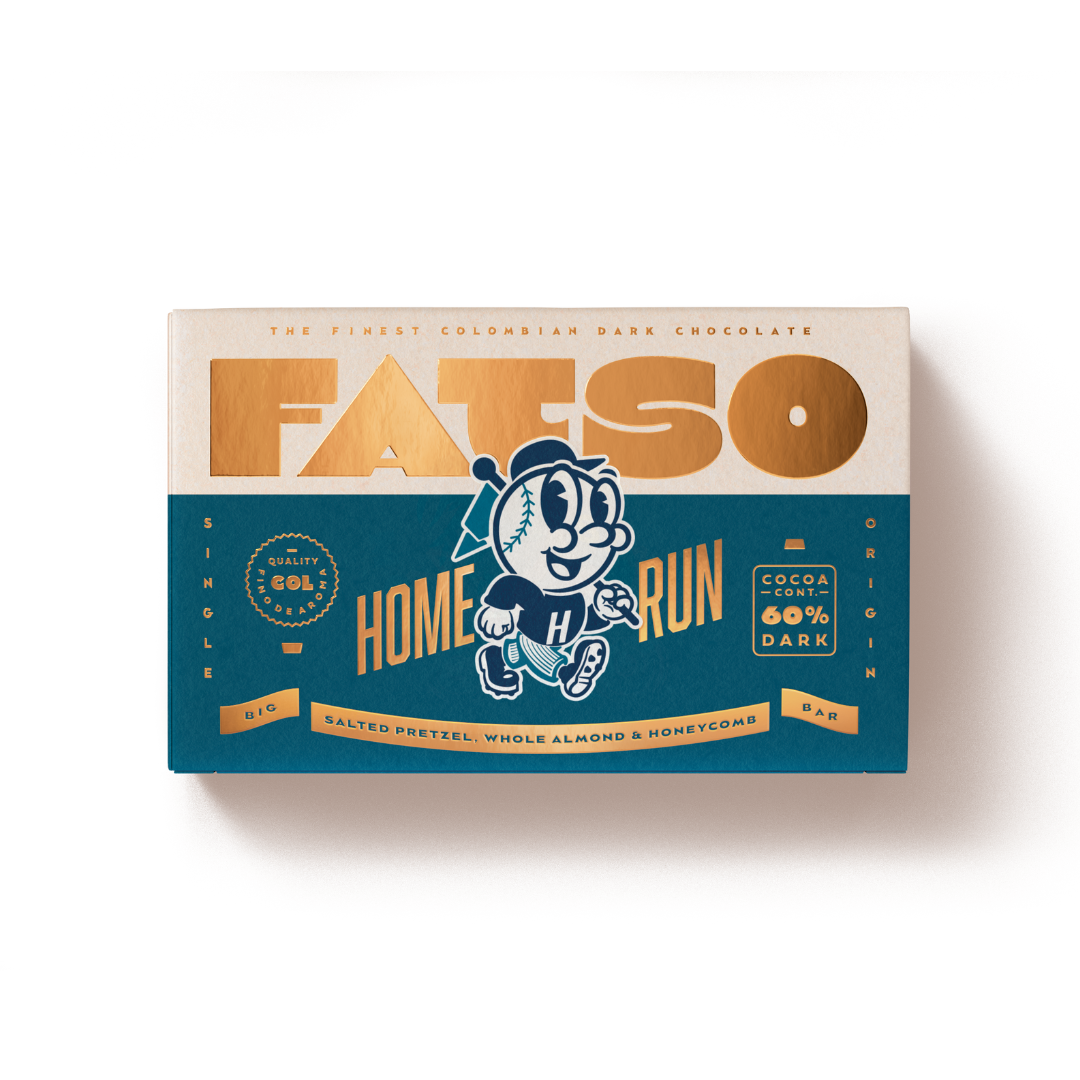Fatso Chocolate - HOME RUN BAR / Salted Pretzel, Almond & Honeycomb