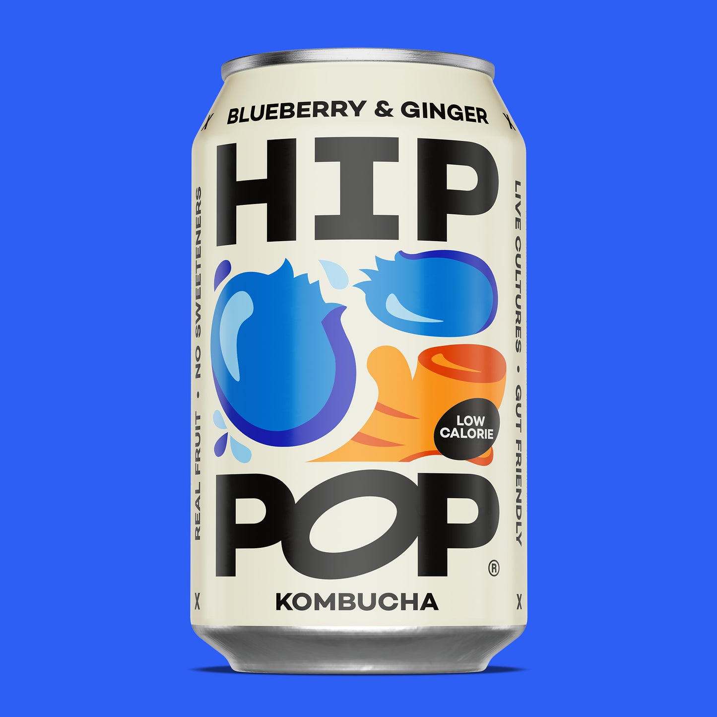 Hip Pop - Blueberry & Ginger Kombucha Cans