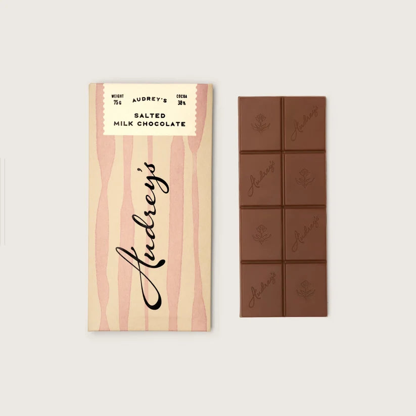 Audrey's - Milk 38% Sea Salt Bar