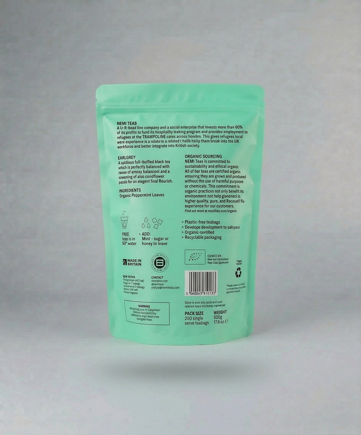 NEMI Tea - Peppermint Tea (200 Teabags)