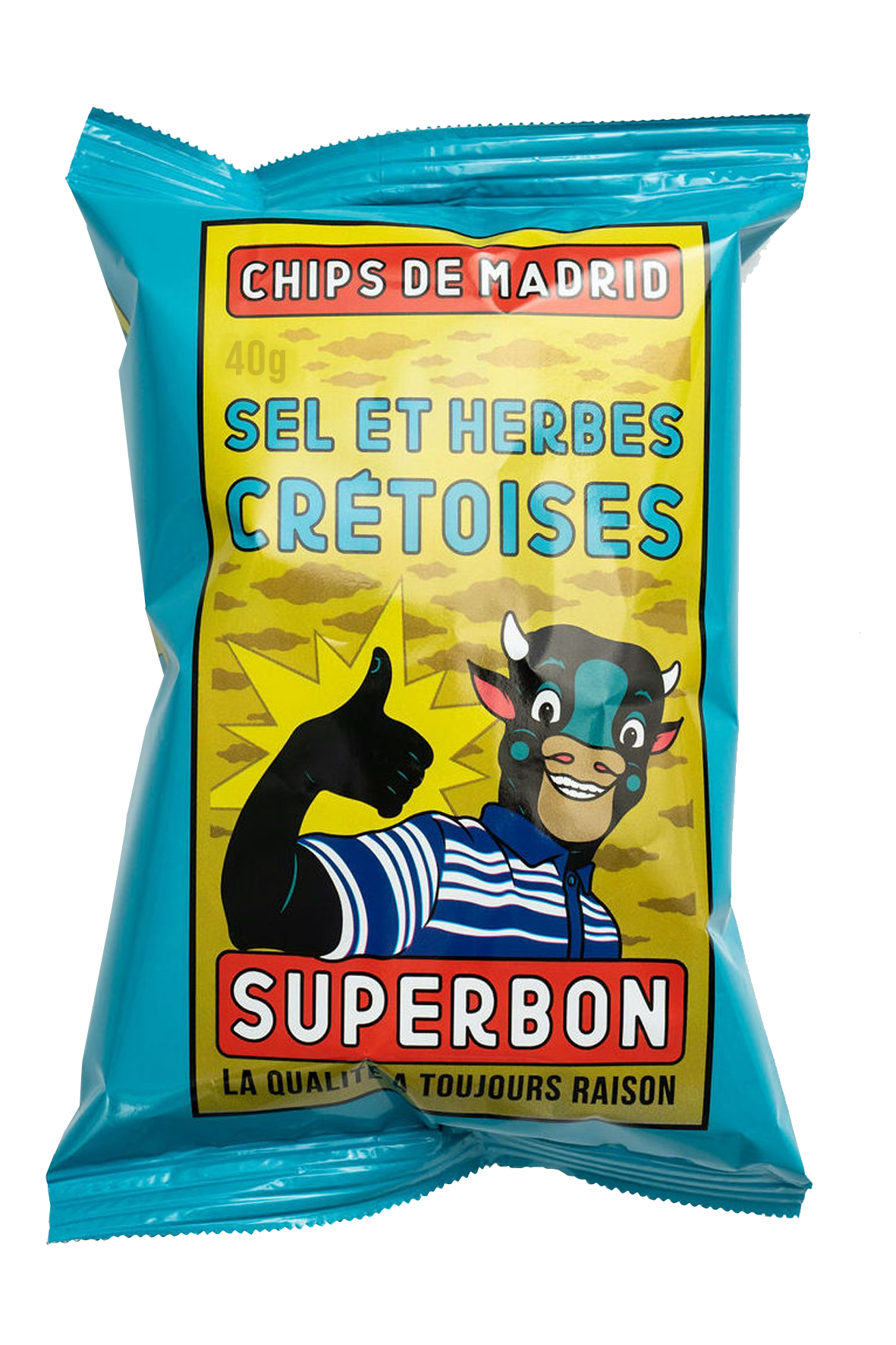 Superbon Chips Salt & Cretan Herb - 40g