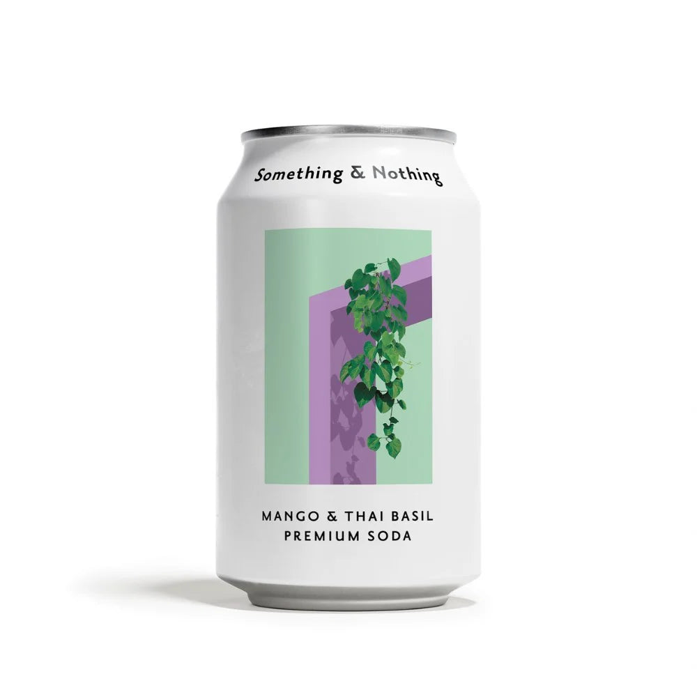 Something & Nothing - Mango & Thai Basil Premium Soda