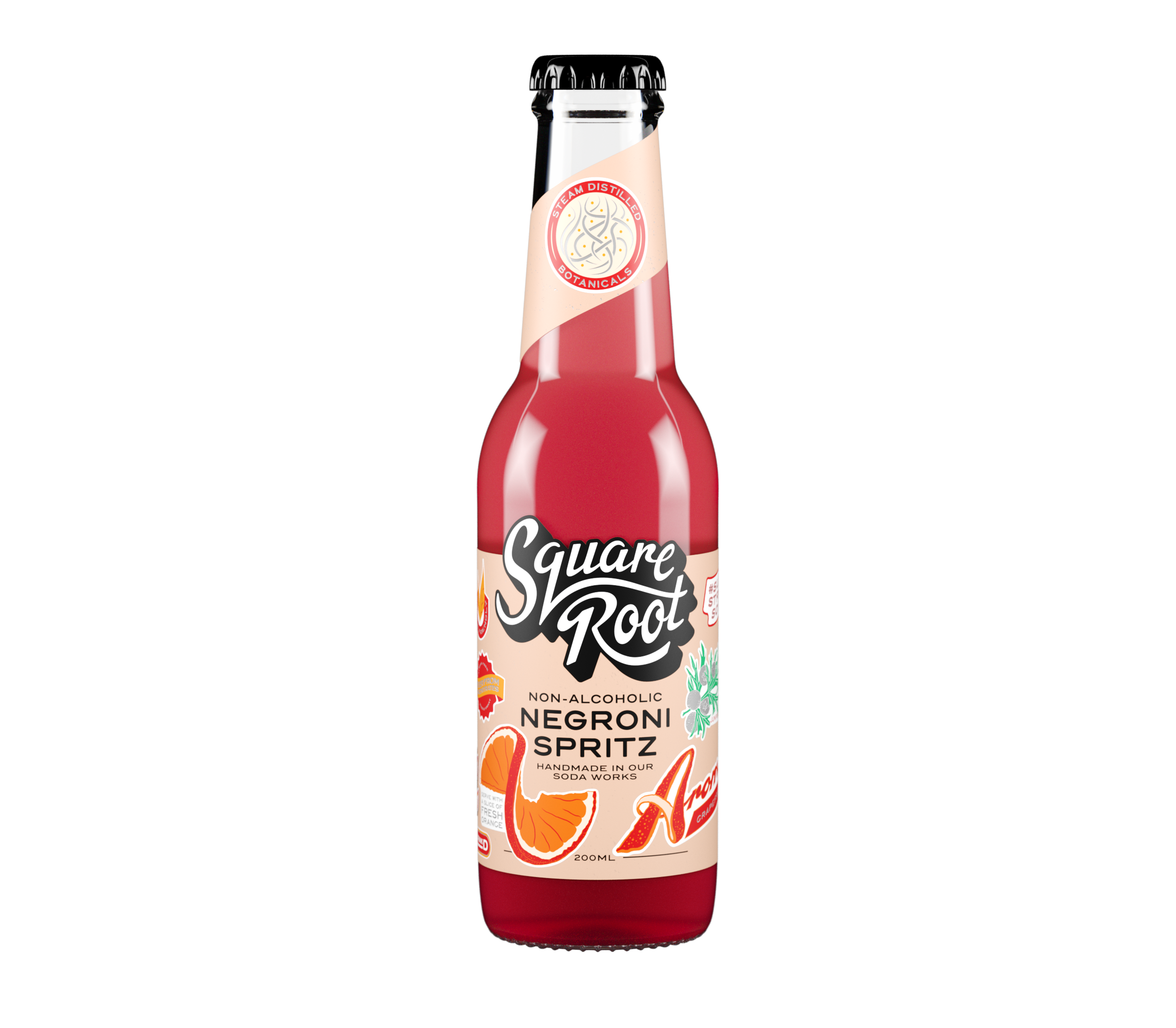 Square Root Soda - Non-Alcoholic Negroni Spritz // Stores Supply // Square Root Soda