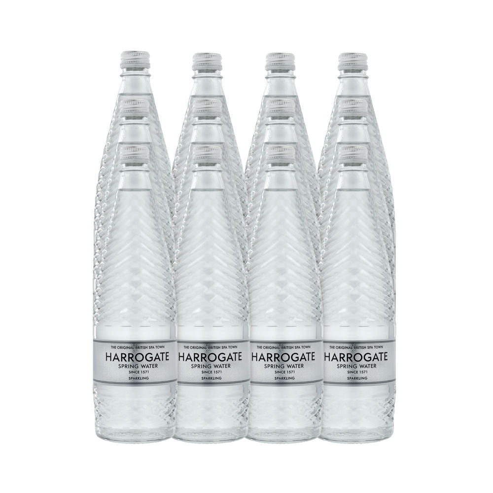 Harrogate Water - Small Glass Sparkling (24 x 330ml) // Stores Supply // thirsty planet