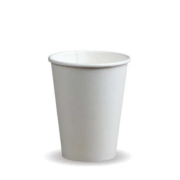 BioPak Packaging - White Compostable Single Wall Cups