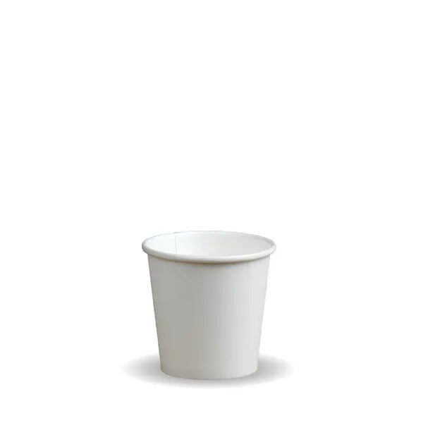 BioPak Packaging - White Compostable Single Wall Cups