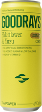 Goodrays CBD Seltzer - Elderflower & Yuzu