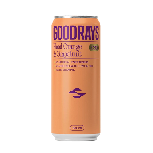 Goodrays - CBD Seltzer - Blood Orange & Grapefruit