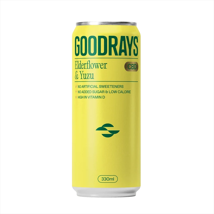 Goodrays - CBD Seltzer - Elderflower & Yuzu
