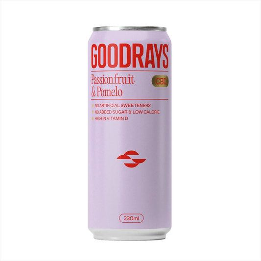 Goodrays - CBD Seltzer - Passionfruit & Pomelo