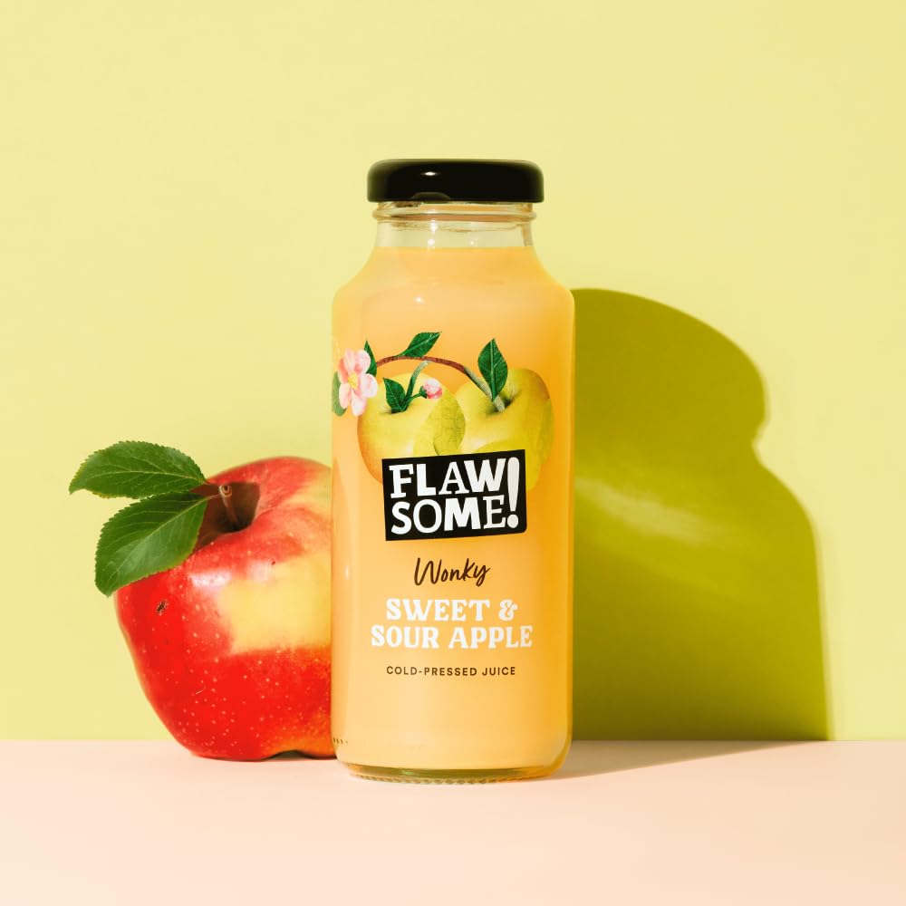 Flawsome! - Sweet & Sour Apple Cold-Pressed Juice Bottles