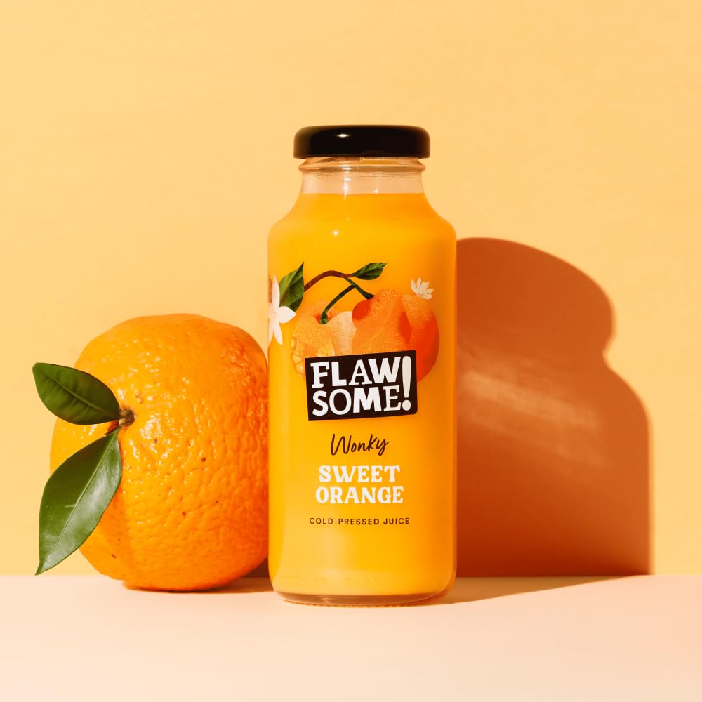 Flawsome! - Orange Cold-Pressed Juice Bottles