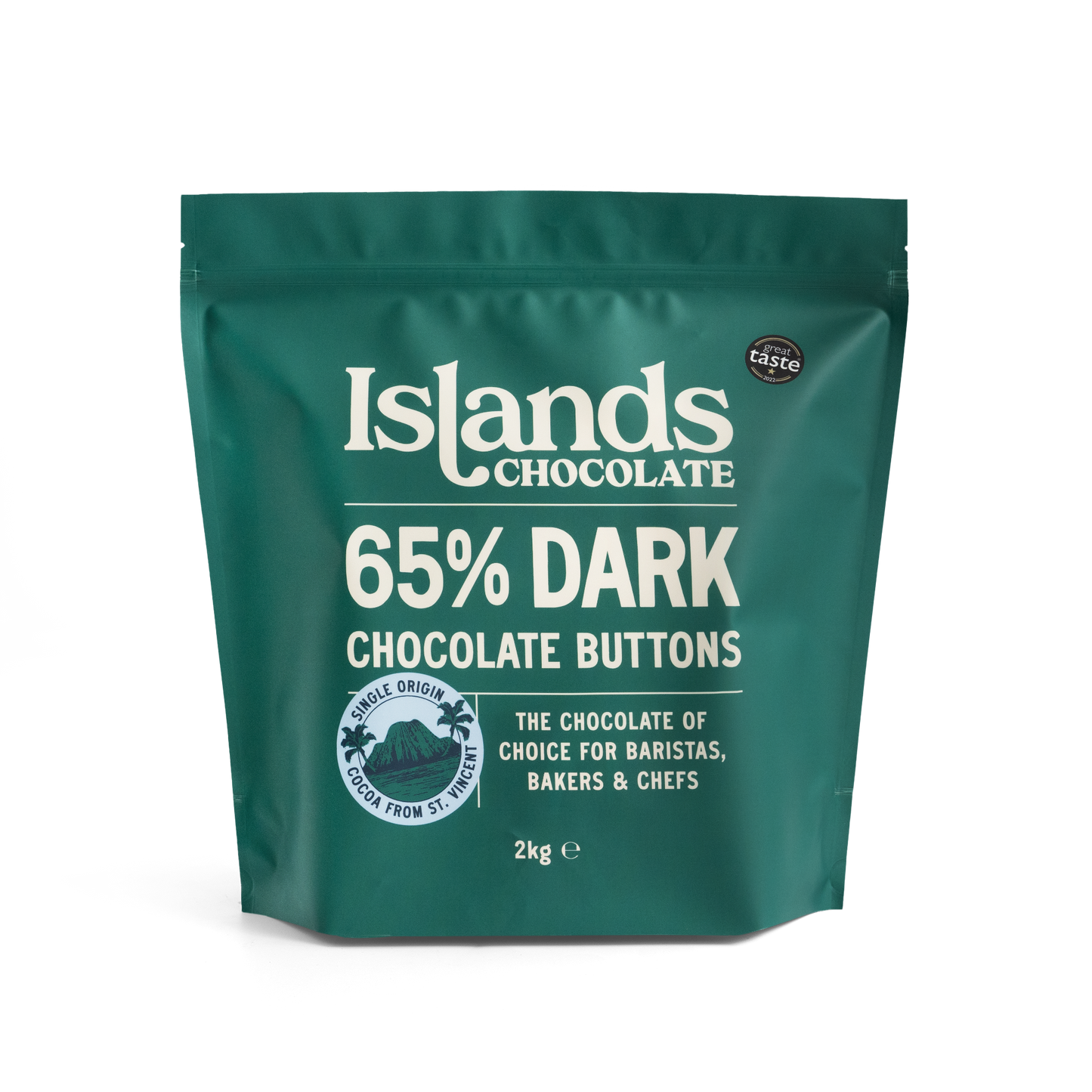 Islands Chocolate - 65% Dark Chocolate Buttons - 2KG