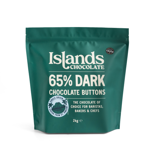 Islands Chocolate - 65% Dark Chocolate Buttons - 2KG