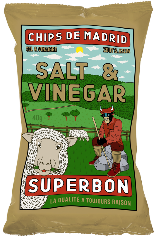 Superbon Chips - Salt & Vinegar - 40g