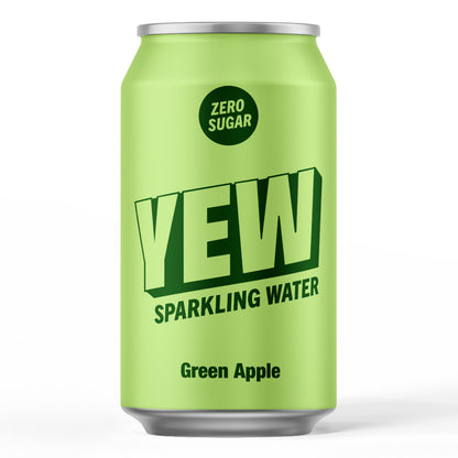 YEW Drinks - Green Apple Sparkling Water - NEW FORMAT