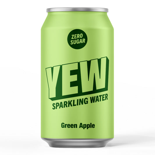 YEW Drinks - Green Apple Sparkling Water - NEW FORMAT