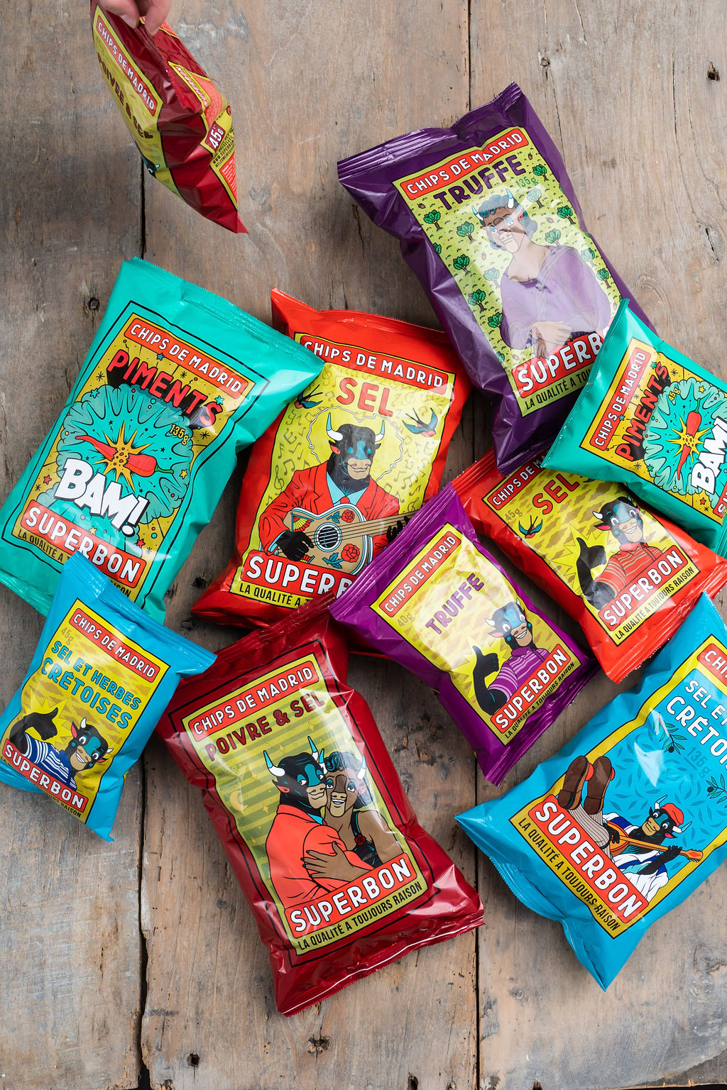 Superbon Chips Yellow Paprika - 125g Sharing Bags