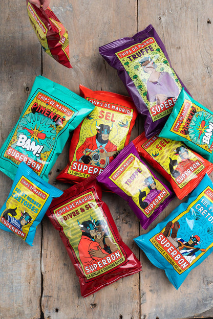Superbon Chips Yellow Paprika - 125g Sharing Bags