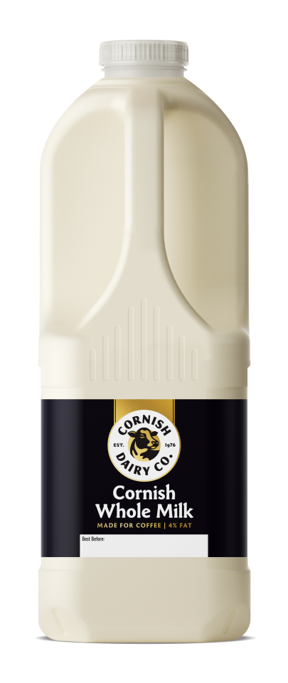 Cornish Dairy Co - 4% Barista Whole Milk - 6 x 2L