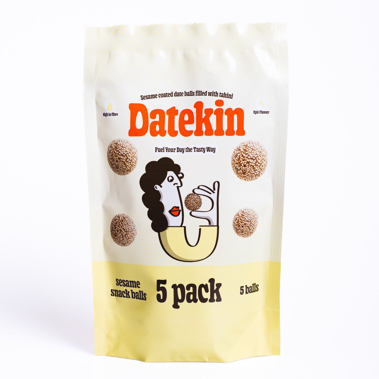Datekin - Sesame Coated Date Balls Filled with Tahini