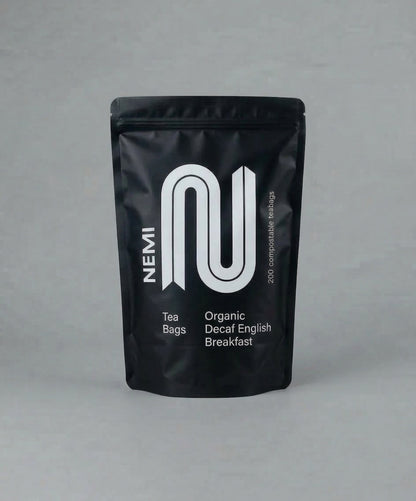 NEMI Tea - Decaf English Breakfast Tea (200 Teabags)