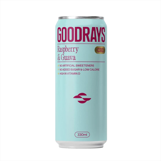 Goodrays - CBD Seltzer - Raspberry & Guava