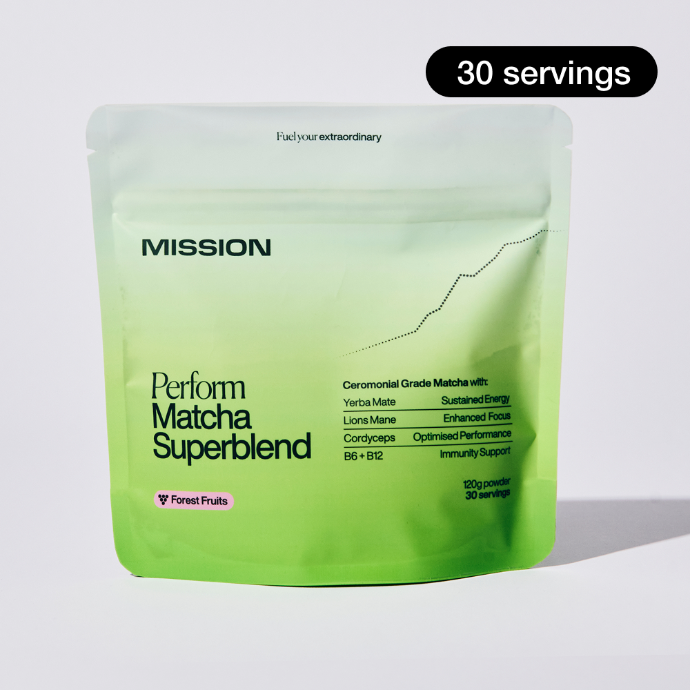 MISSION - Matcha Superblend with Lion's Mane and Cordyceps - 120g