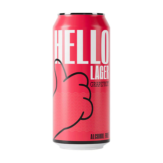 Hello Lager - Grapefruit - 0.5% Alcohol Free Functional Lager