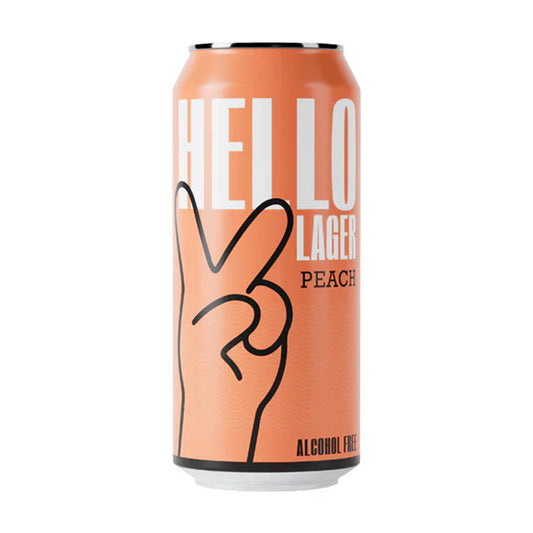Hello Lager - Peach - 0.5% Alcohol Free Functional Lager