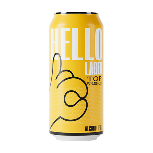 Hello Lager - Top w/Lemon - 0.5% Alcohol Free Functional Lager