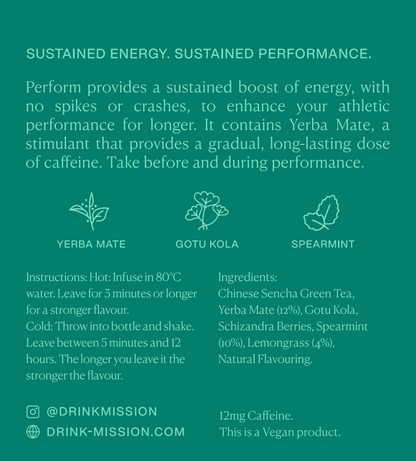 MISSION - Perform Yerba Mate - 250 Teabags