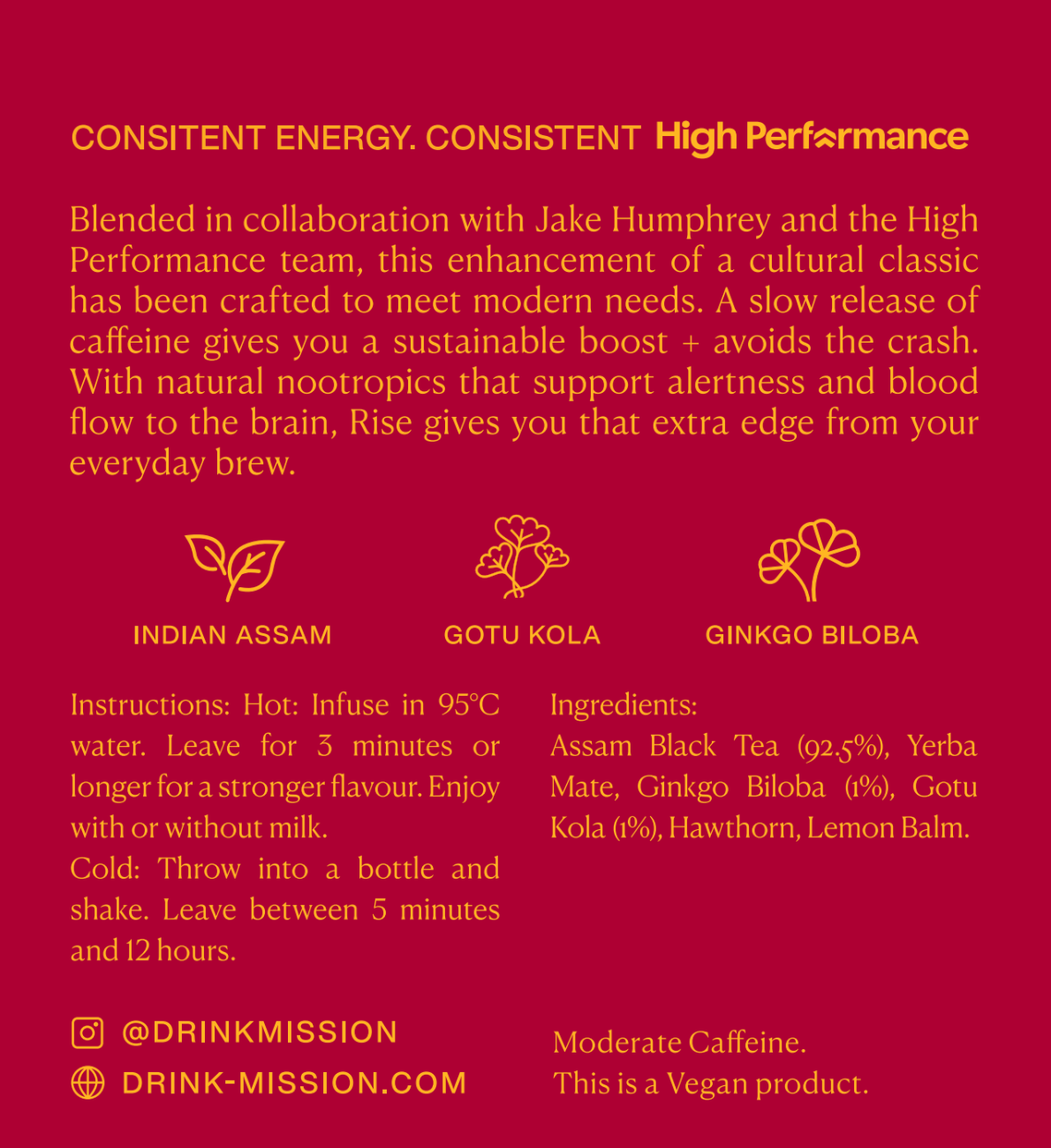 MISSION - Rise English Breakfast Tea - 30 teabags