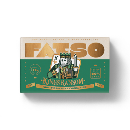Fatso Chocolate - KING'S RANSOM  / Mint, Pistachio, Cocoa Nibs