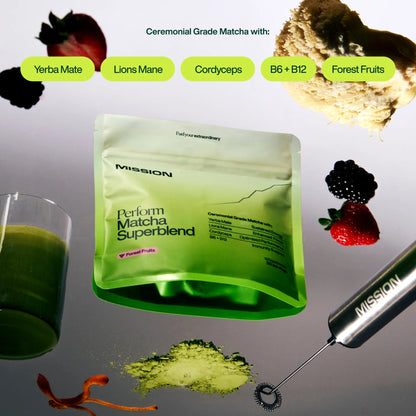 MISSION - Matcha Superblend with Lion's Mane and Cordyceps - 120g