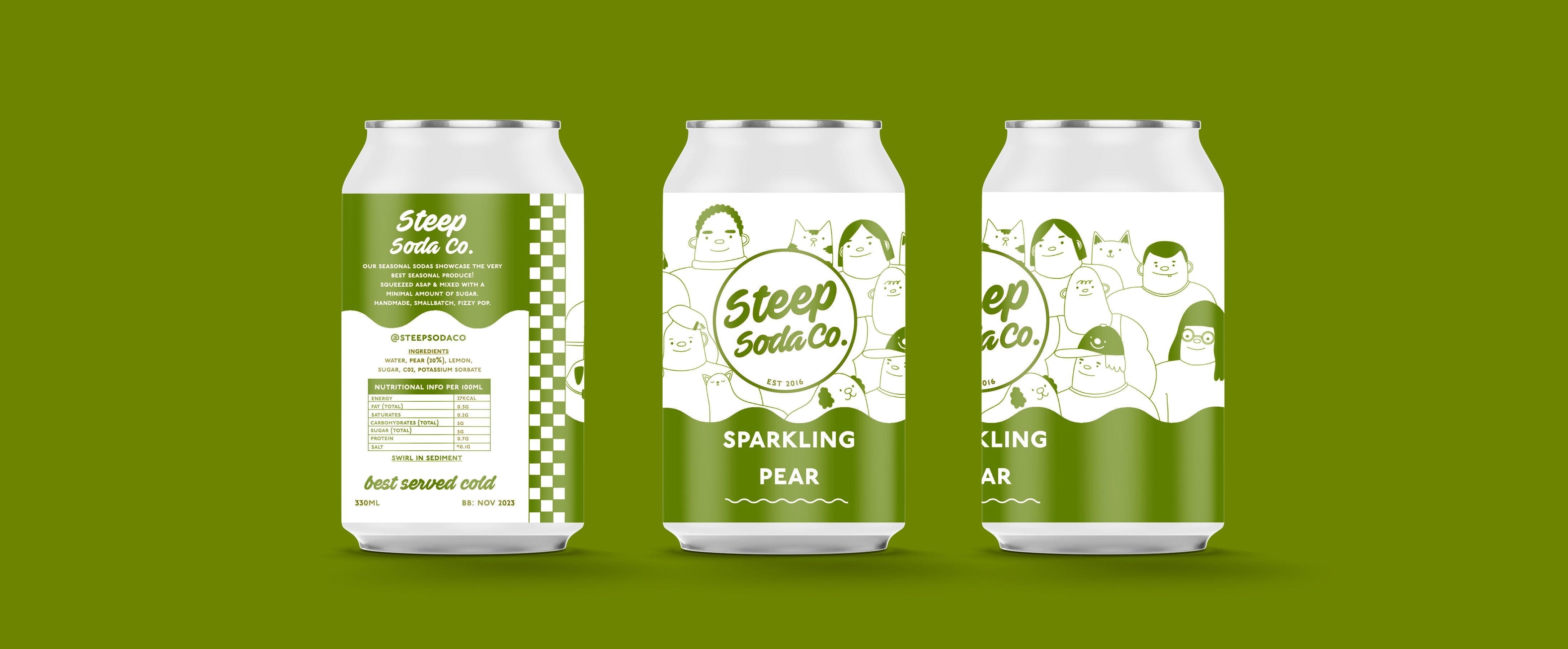 Steep Soda Co - Pear // Stores Supply // Steep Soda Co