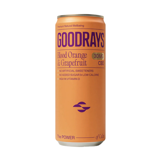 Goodrays CBD Seltzer - Blood Orange & Grapefruit