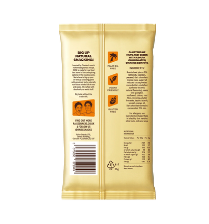 Raise Snacks - Dark Chocolate & Orange