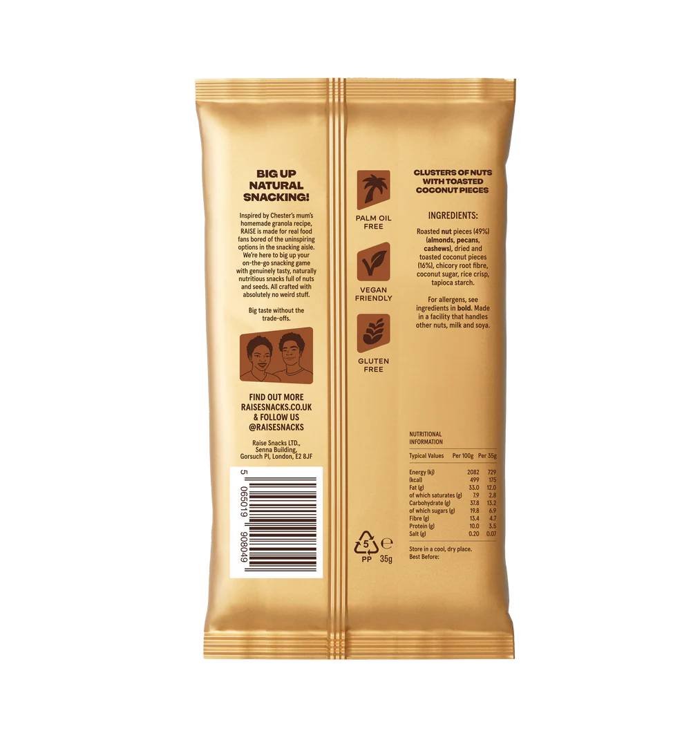 Raise Snacks – Toasted Coconut & Almond