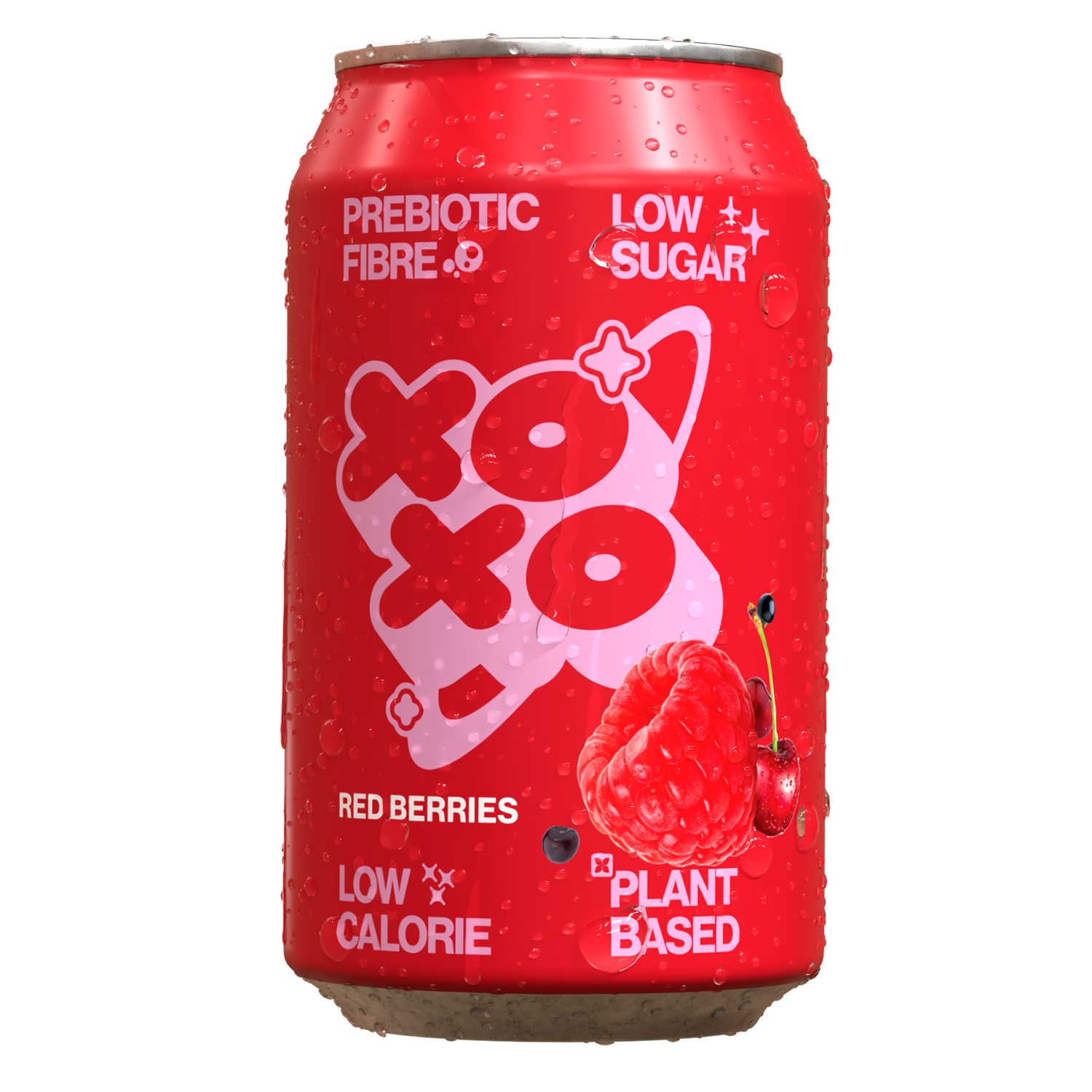 XOXO Soda – Sparkling Red Berries Prebiotic Soda – Stores Supply