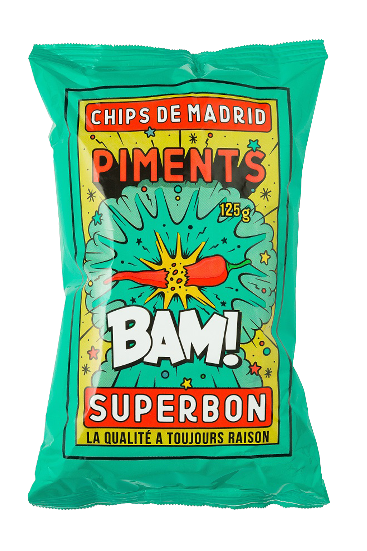 Superbon Chips Pimento - 125g Sharing Bags (Chilli Pepper)