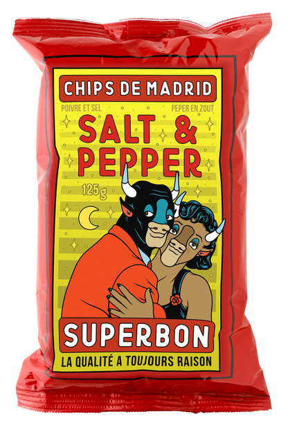 Superbon Chips Salt & Pepper - 125g Sharing Bags