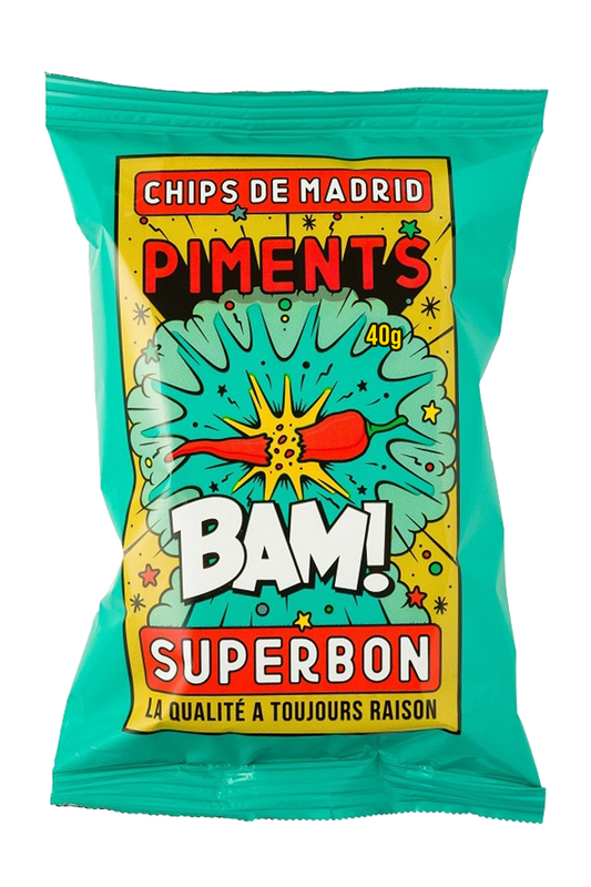 Superbon Chips Pimento (Chilli Pepper) - 40g