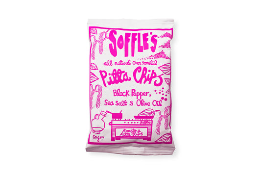 Soffle's - Black Pepper, Olive Oil and Sea Salt Pitta Chips