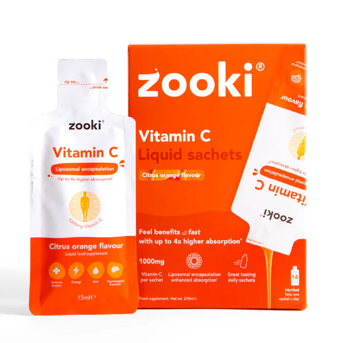 Zooki - Vitamin C - Citrus Orange Flavour - Liposomal Sachets