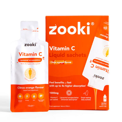 Zooki - Vitamin C - Citrus Orange Flavour - Liposomal Sachets